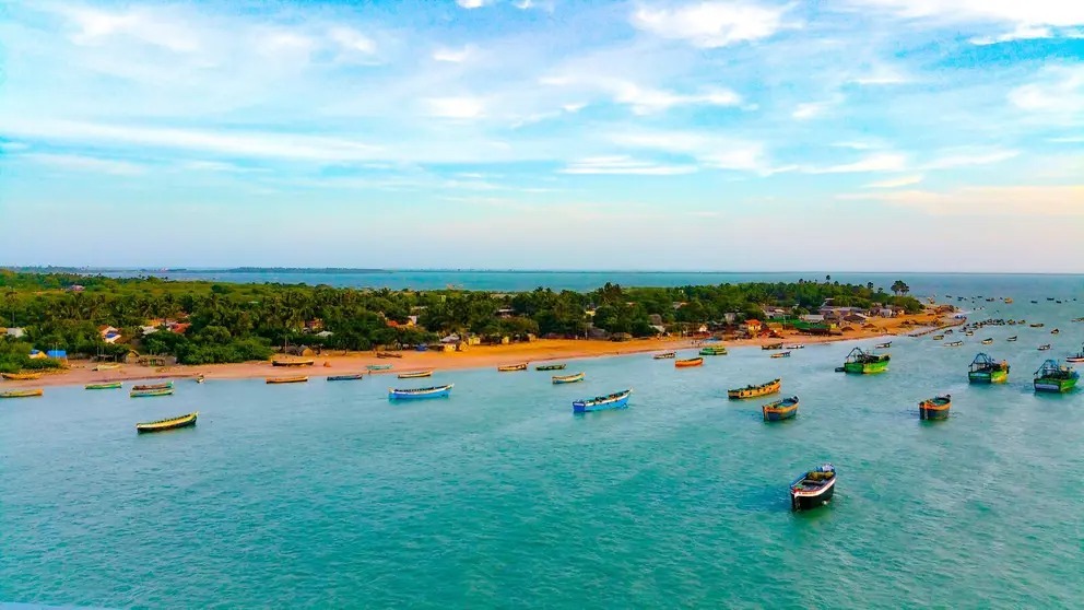 beautiful coastal island rameshwaram india 123153913